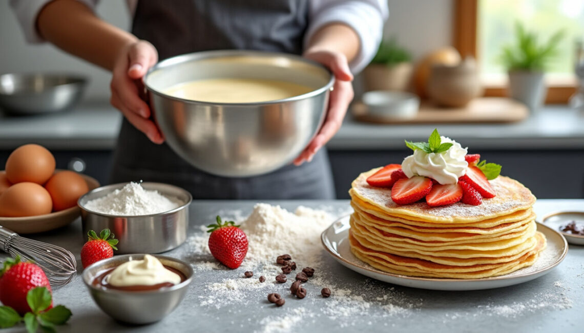 découvrez la recette parfaite pour préparer 30 crêpes moelleuses et délicieuses. idéale pour régaler famille et amis lors d’un goûter ou d’un brunch convivial !