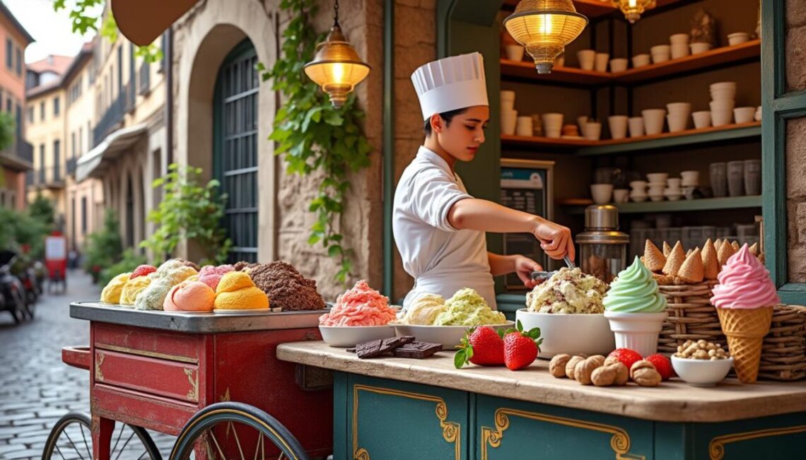 découvrez l'origine de la glace italienne, ses secrets de fabrication et les lieux incontournables pour savourer ce dessert authentique en italie.