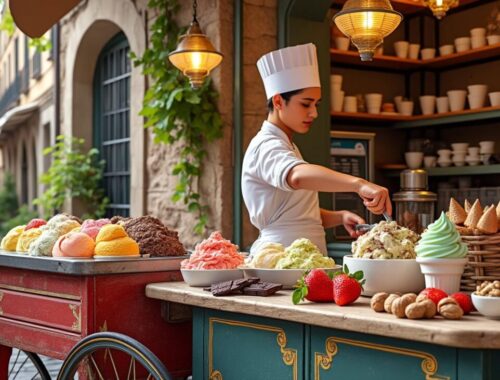 découvrez l'origine de la glace italienne, ses secrets de fabrication et les lieux incontournables pour savourer ce dessert authentique en italie.
