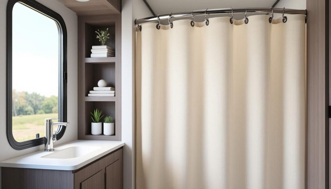 découvrez nos astuces pratiques pour installer facilement un rideau de douche dans votre camping-car et optimiser votre espace douche.