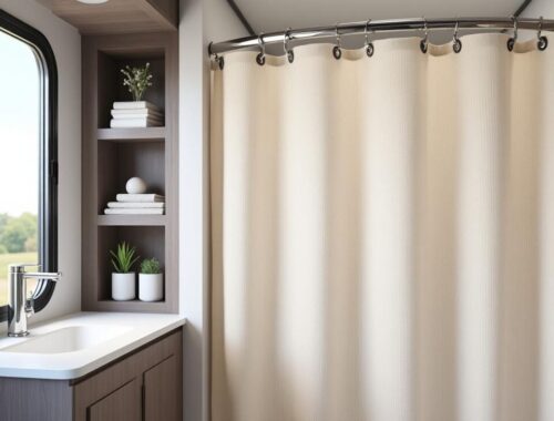 découvrez nos astuces pratiques pour installer facilement un rideau de douche dans votre camping-car et optimiser votre espace douche.