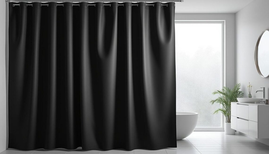 découvrez notre rideau de douche noir alliant élégance et durabilité, parfait pour une salle de bains moderne et raffinée.