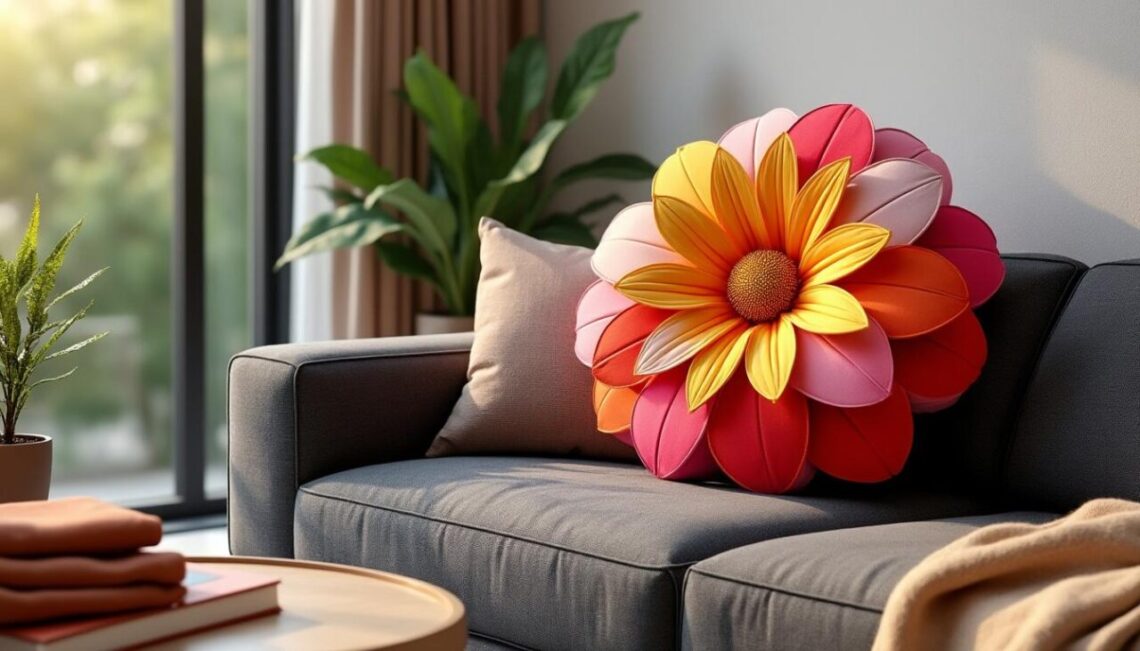 découvrez le coussin fleur, un accessoire déco original et tendance pour apporter une touche de fraîcheur et de couleur à votre intérieur.